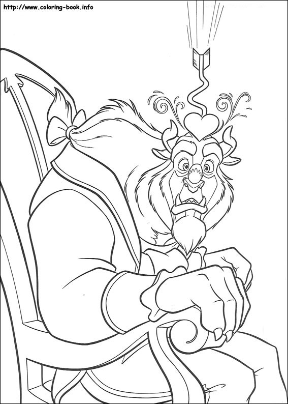 Beauty and the Beast coloring picture